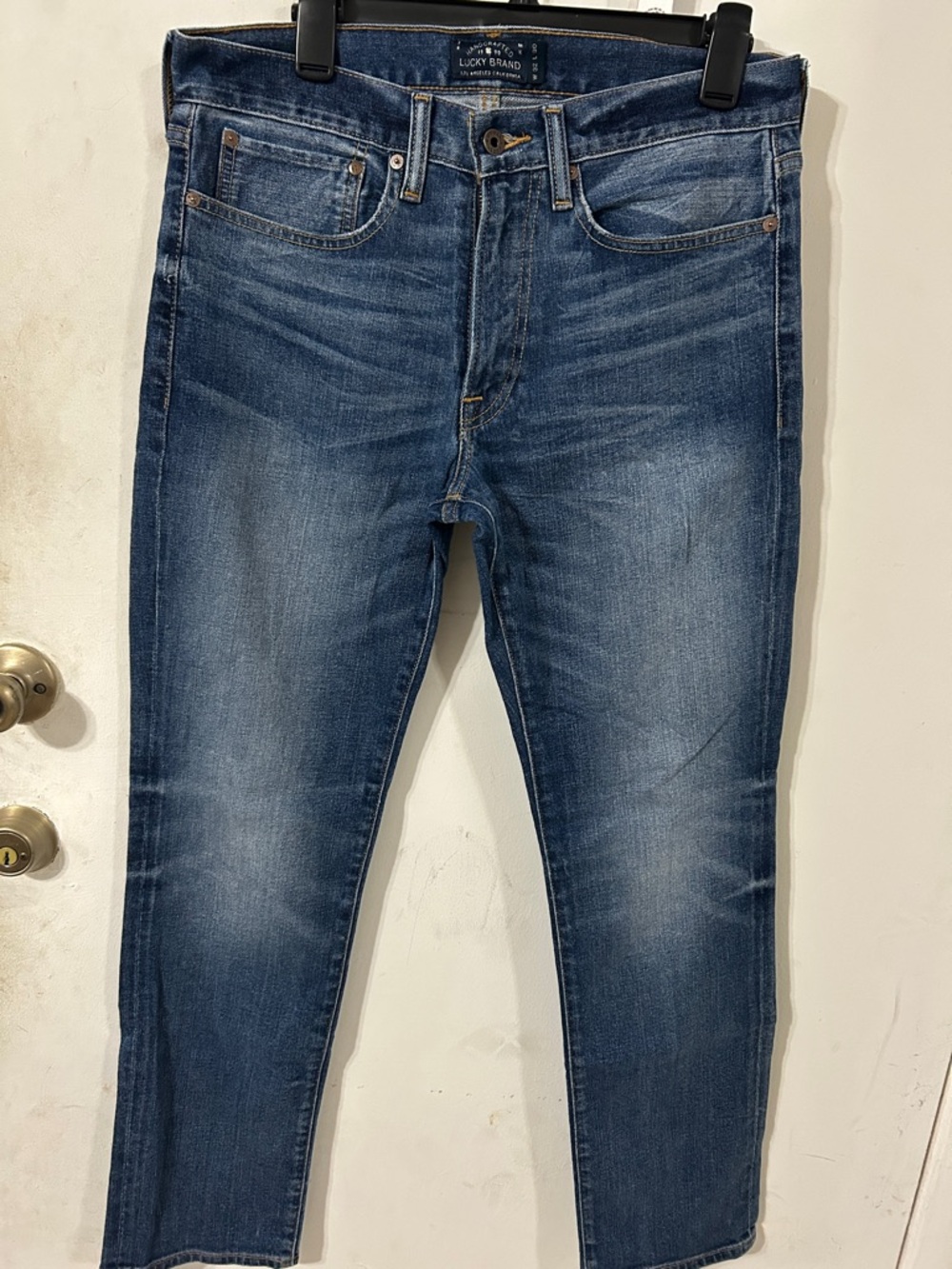Lucky Brand Men's Skinny Jeans in Faded Blue Wash